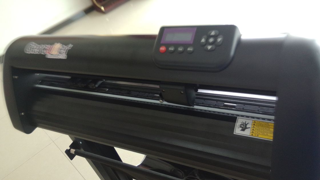 Black Color Sticker Cutting Plotter Machine Servo Motor 0 0245 Mm S Esolution