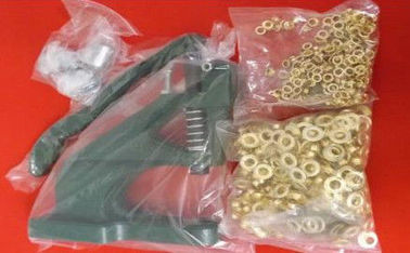 10mm / 12mm Eyelets Grommet Press Machine , Industrial Snap Press Machine