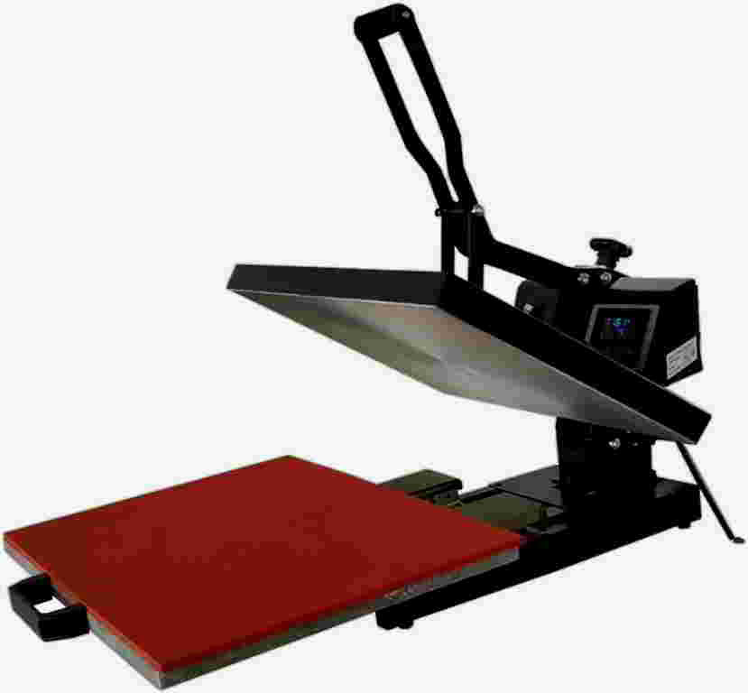 Linear Bearing 2500W Manual Heat Press Machine 40x60 For Pillow,THJ4060CL, Black And Red